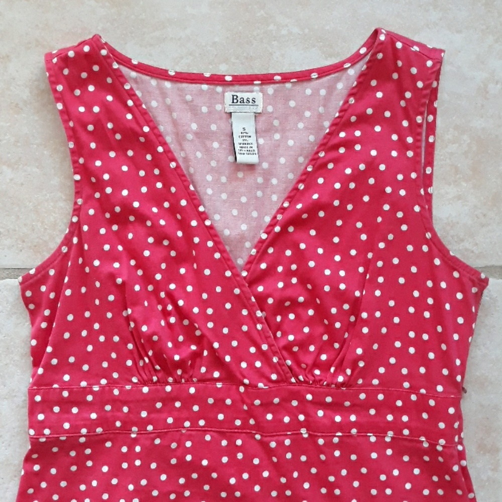 *Host Pick*Bass dark pink polka dot top - Picture 6 of 8